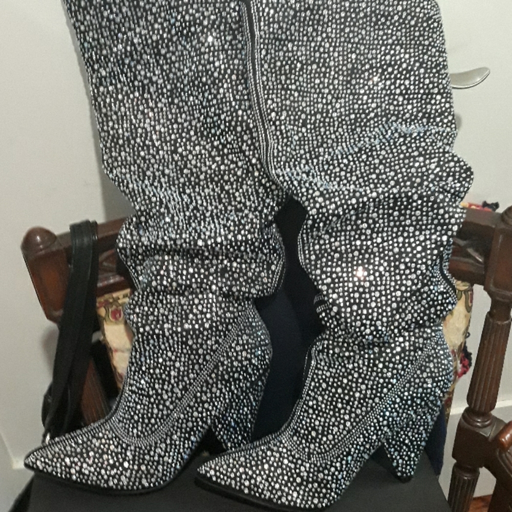 Rhinestone Boots - Picture 2 of 3